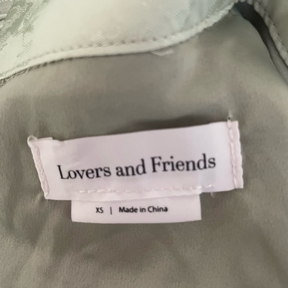 Lovers + Friends Gabriela Jacquard Balloon Sleeve Floral Romper 37419 - Picture 2 of 11